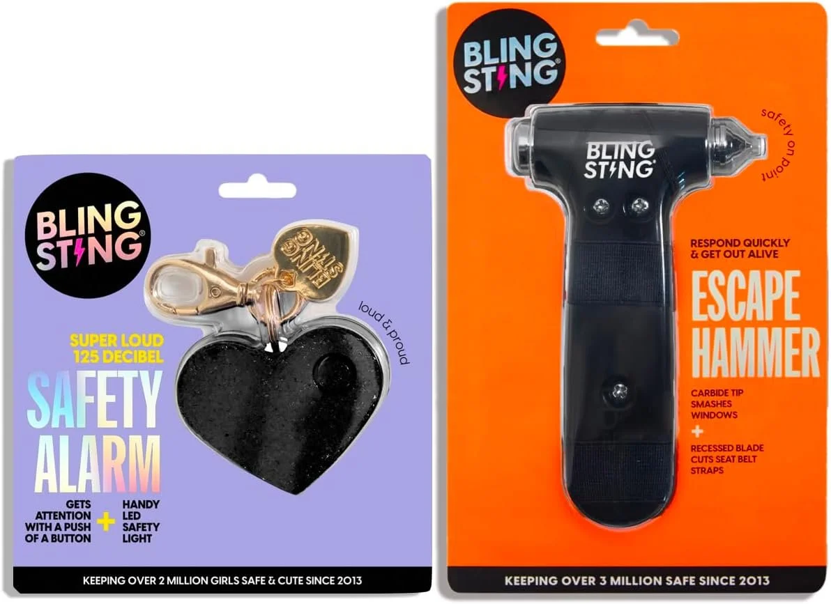 Escape Hammer and Safety Alarm Package