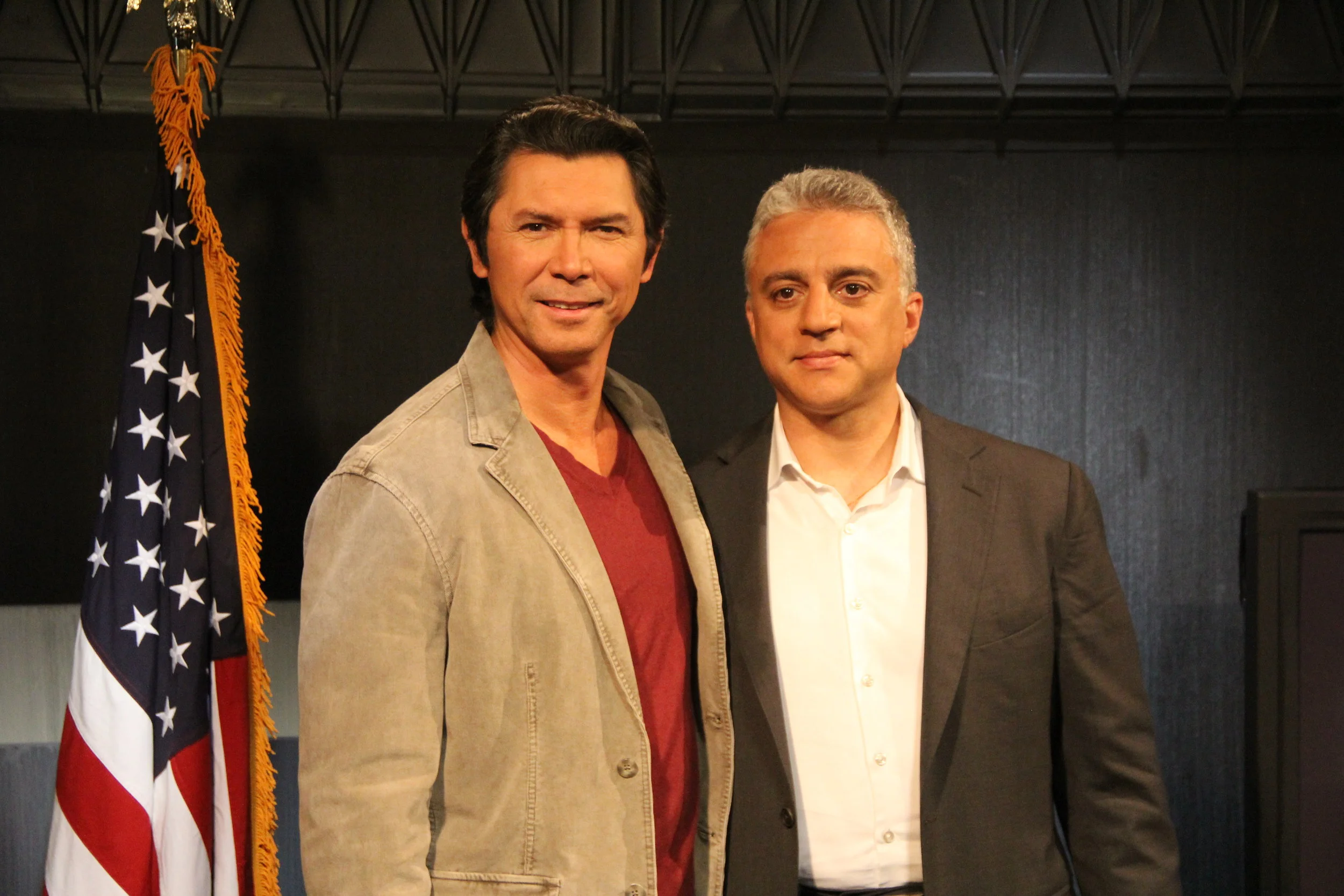 Rudy With Lou Diamond Phillips