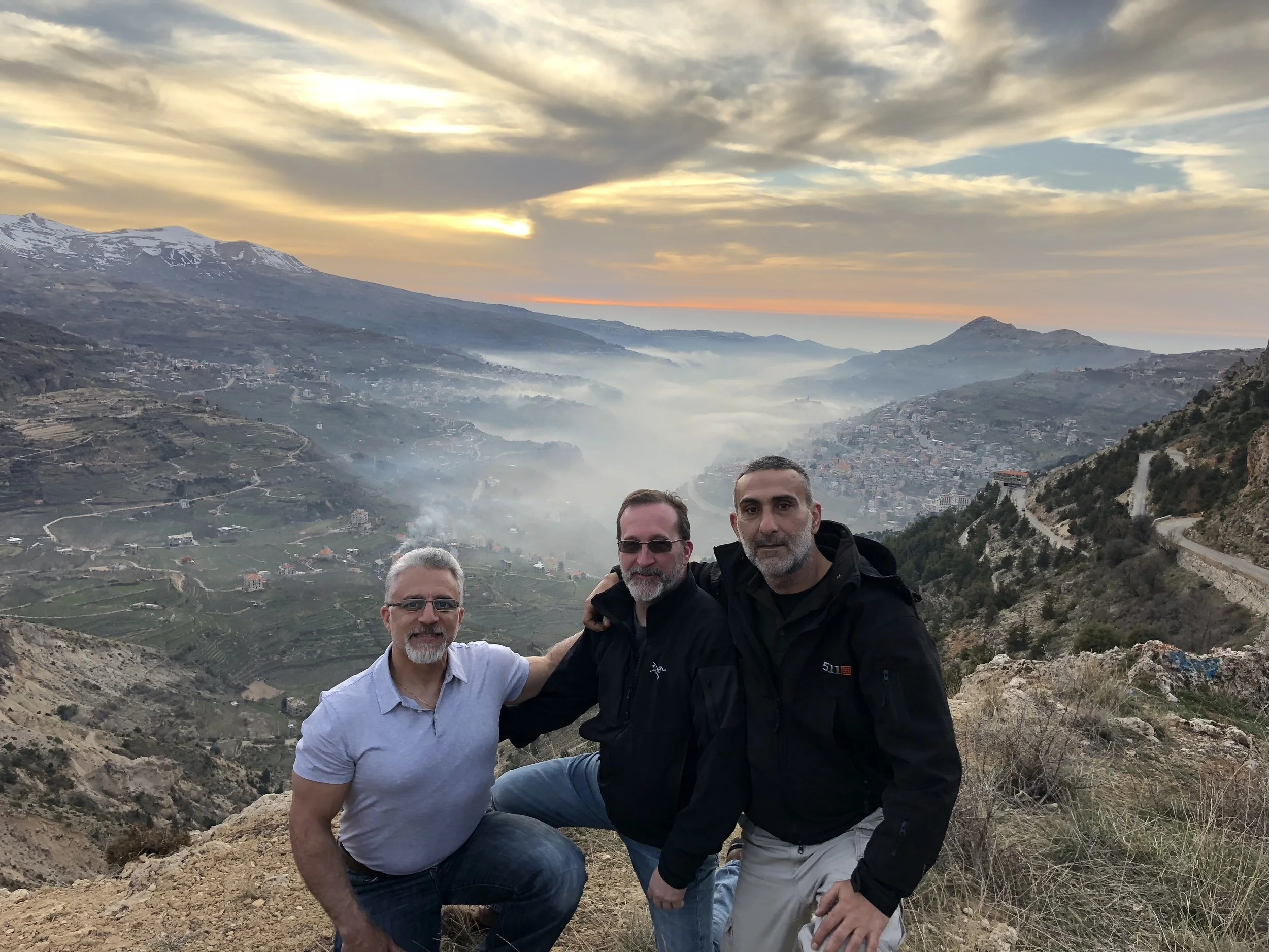 The White Mountain Research team in Lebanon at the Cedars of God