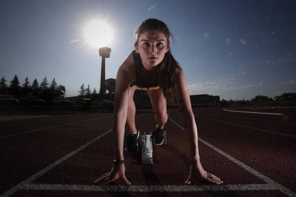 Tracie competed at the North American Indigenous Games. (Courtesy of John Woods / Globe and Mail)