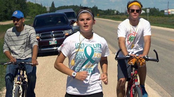 Tracie raised awareness for missing and murdered indigenous women and girls through a four-day 115-kilometre run. (Courtesy of Toronto Metro)