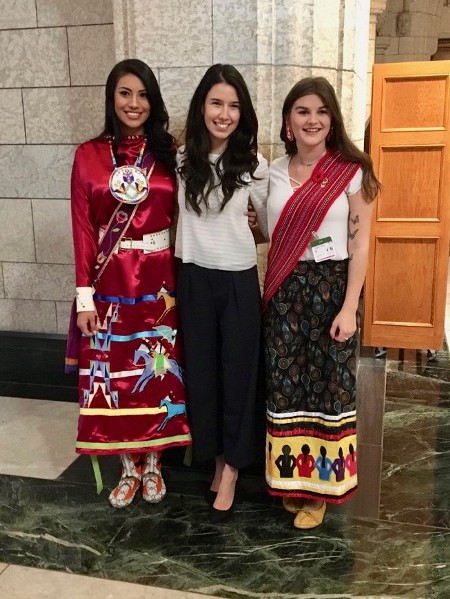 Tracie with her fellow 2018 Youth Indspire Award recipients. (Courtesy of Indspire)