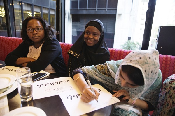 Amina spent time with other girls in New York City during 2015 UNGA week.