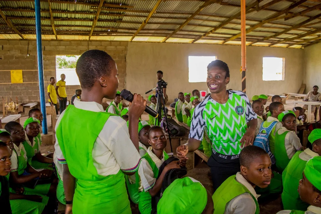 Through her SimiSleighs Leadership and Sports Master Class, Simi is working to inspire the next generation of female leaders in Nigeria. (Courtesy of Simidele Adeagbo)