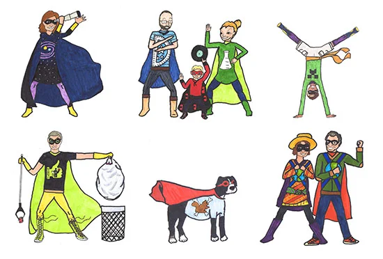 Sasha's "Everyday Superheroes" fundraiser for ACLU. (Courtesy of Sasha Matthews)