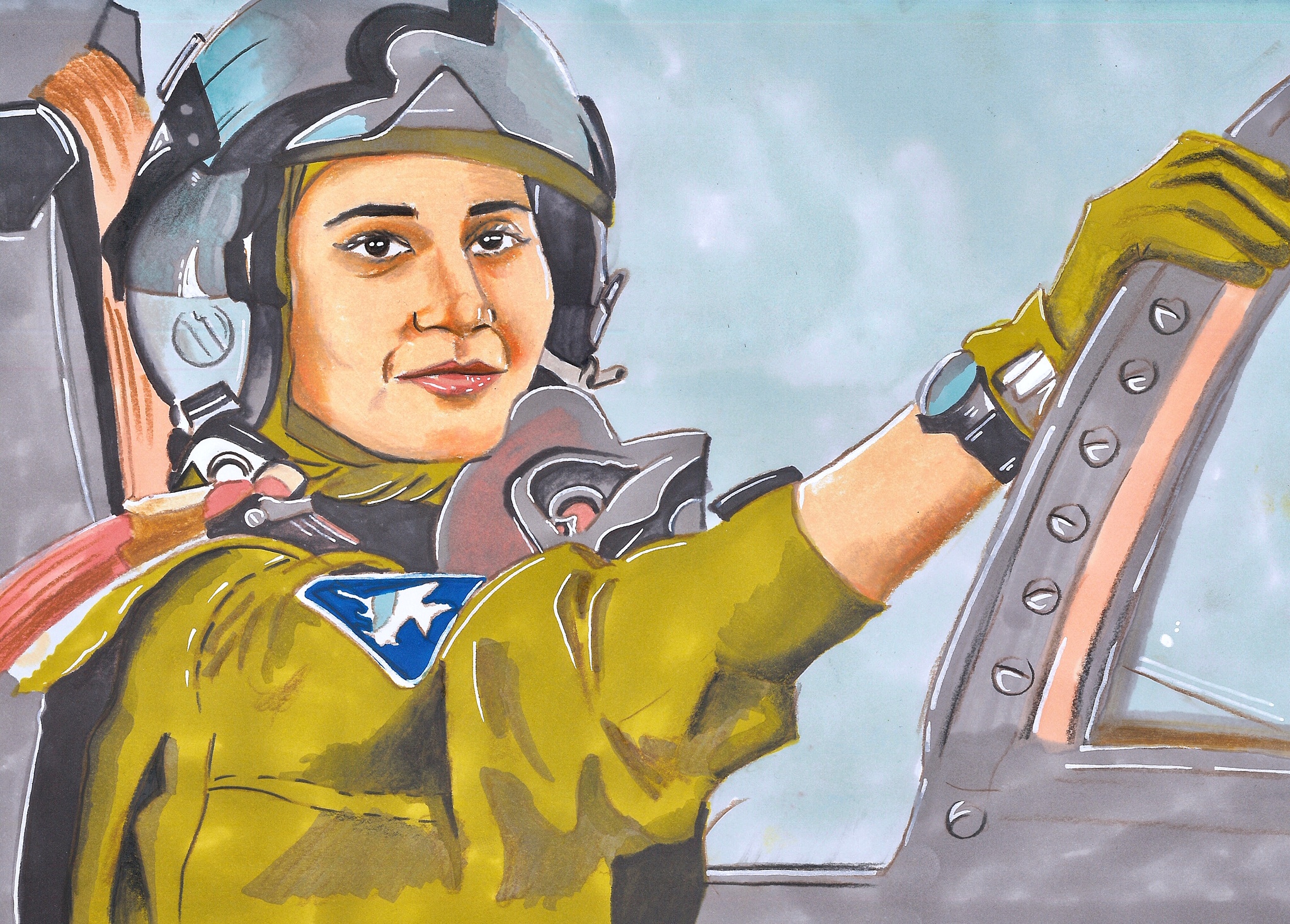 Ayesha Farooq: First fighter pilot of Pakistan. (Courtesy of Maliha Abidi)