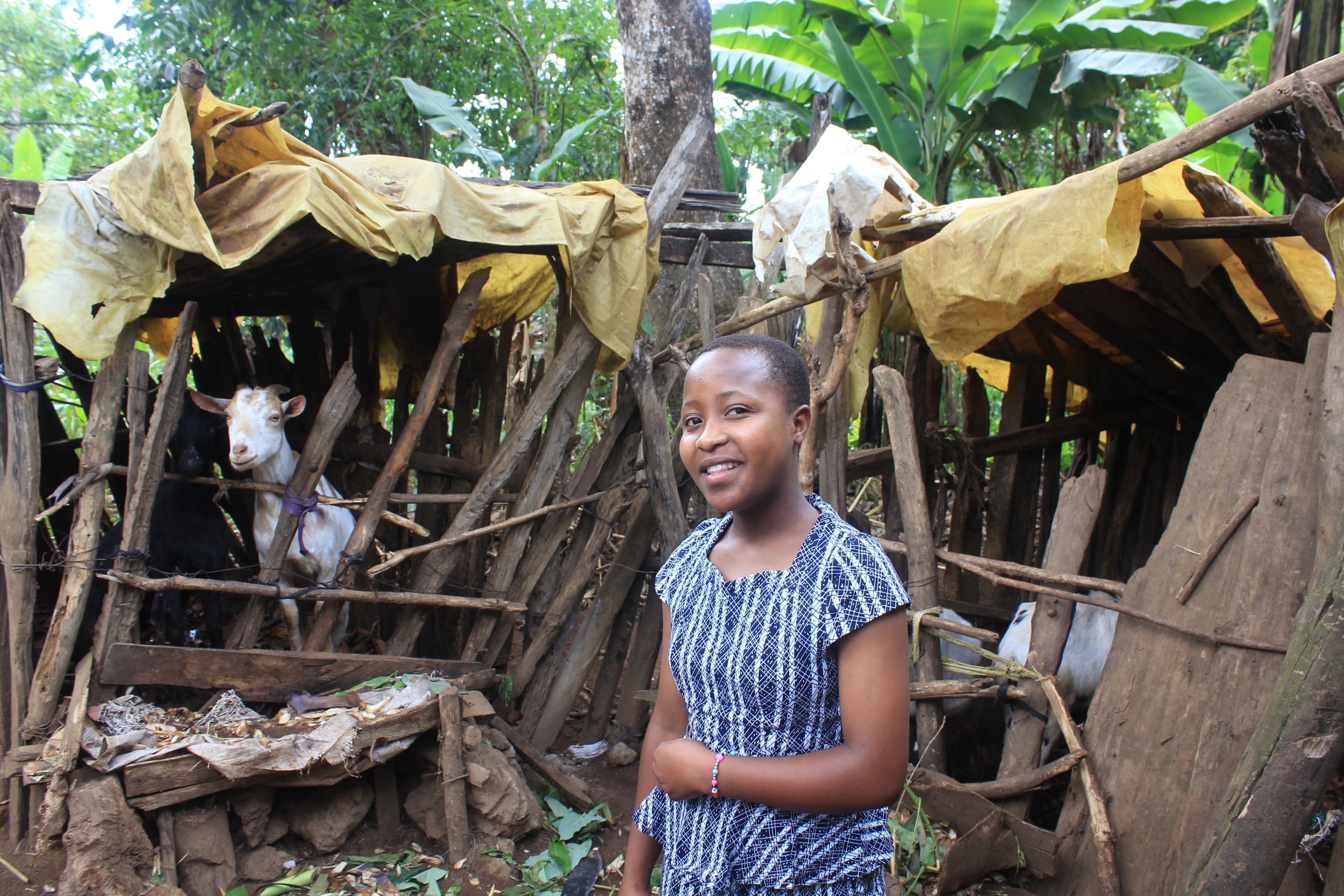 Melanie in her village in the foothills of Mt. Kilimanjaro. (Courtesy of Nano Chatfield / The Girls Foundation of Tanzania)