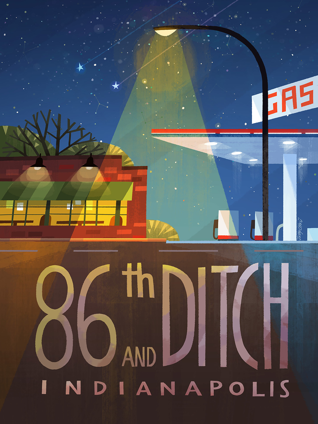 86th And Ditch Intersection Poster