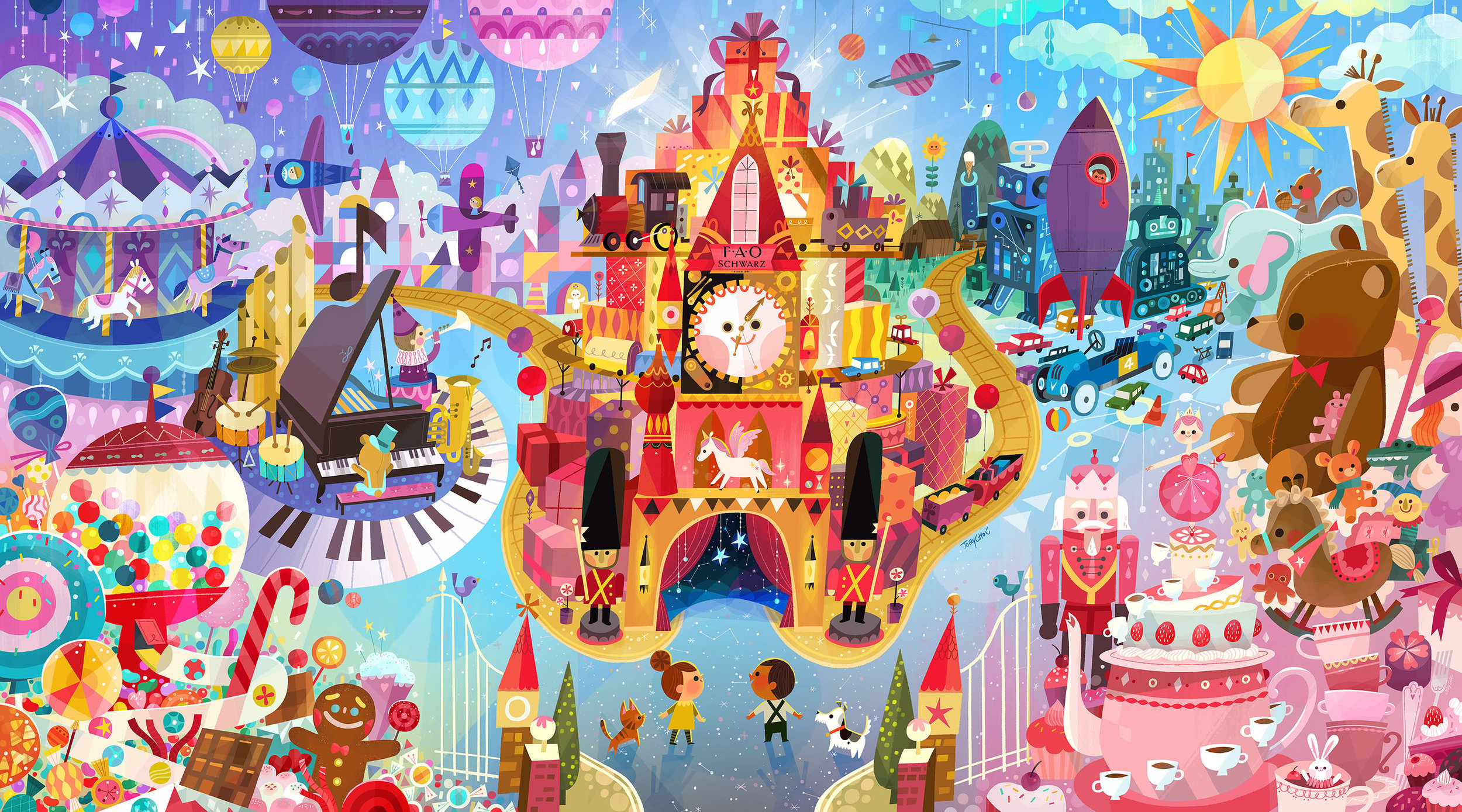 FAO Schwarz Oversize Coloring Poster