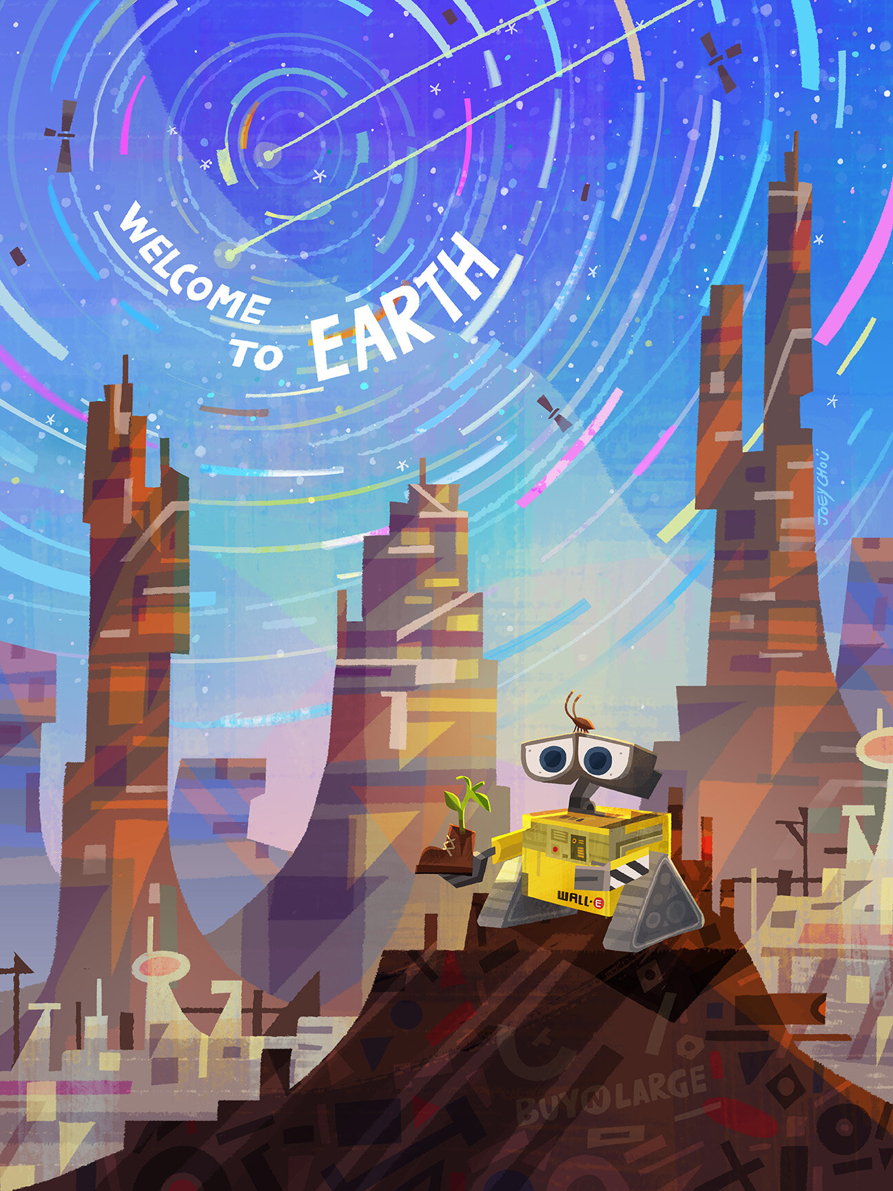 Pixar Dream Destinations- Wall E earth