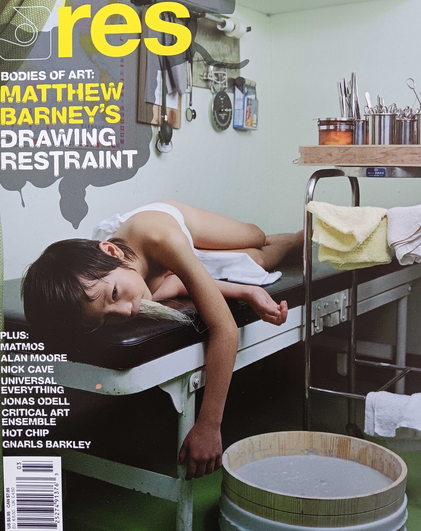 Weird Matthew Barney image on the cover of an issue of Res I wrote for way back when.