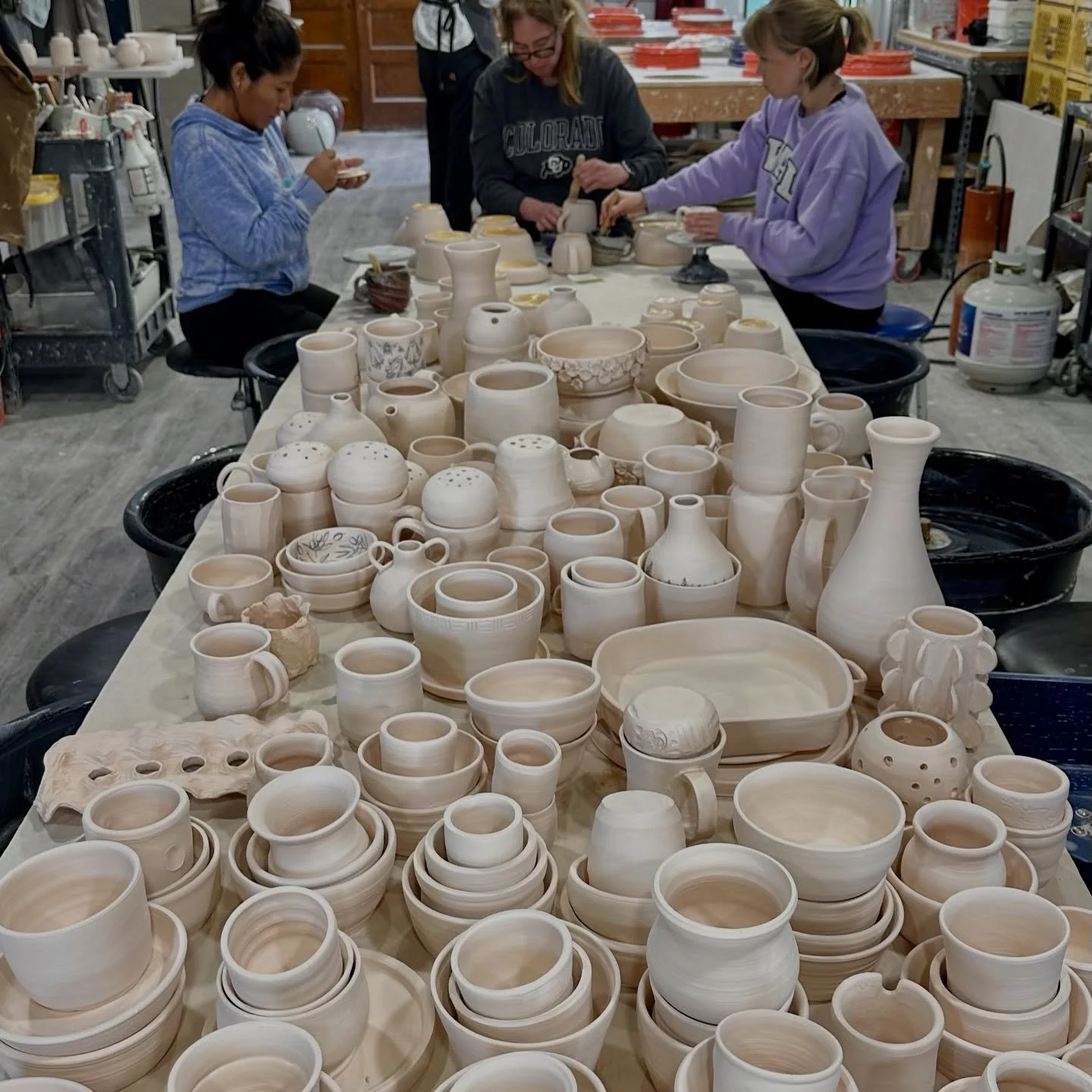 I&rsquo;m not being dramatic when I say our studio is overflowing with pots. It&rsquo;s always a lot, but this month is pushing limits. Guess we need a bigger studio&hellip;