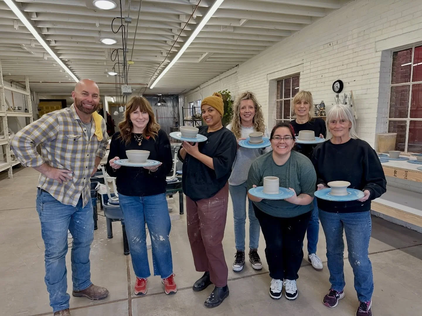 Thank you all for a great first week in our new space! We managed to fill the shelves and burned through a few hundred pounds of clay. Excellent job 👏