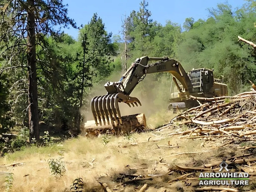 Making way for healthier forests, one log at a time! At @arrowheadagriculture, we specialize in efficient land clearing, vegetation management, and forestry mulching to enhance safety, accessibility, and environmental health. Whether it’s thinn