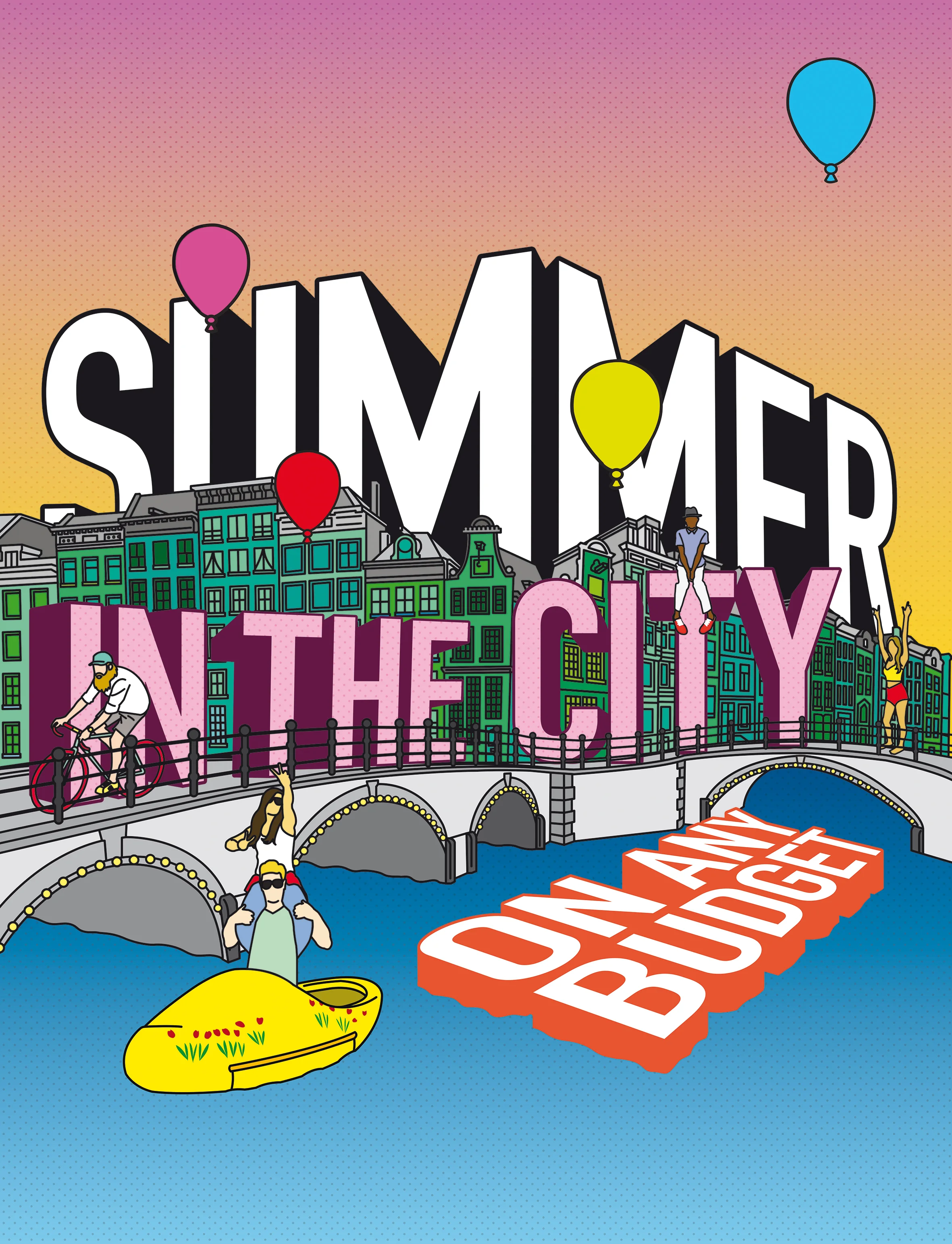 Summer in the City cover illustration for Amsterdam Magazine