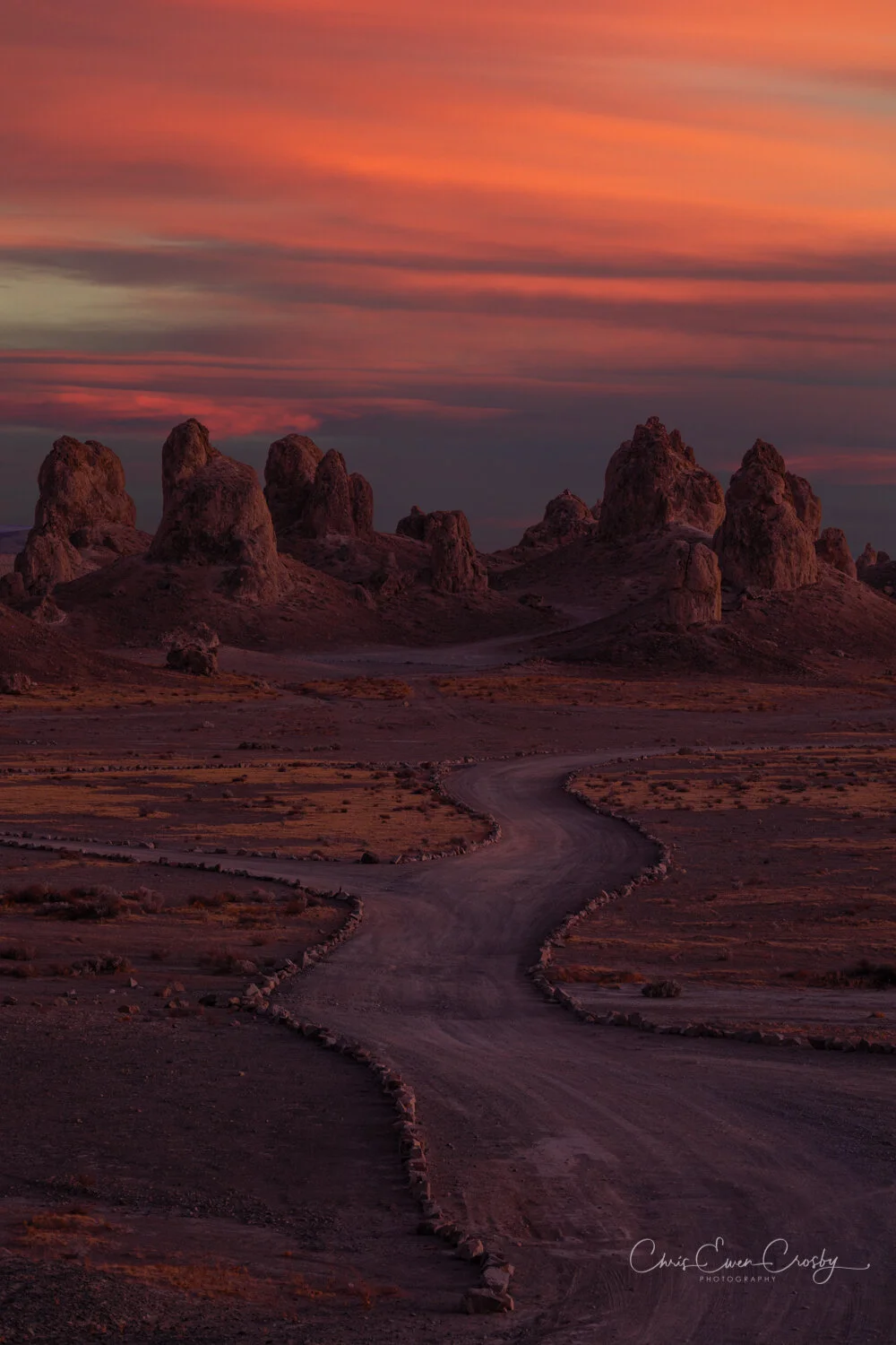 Martian Burns Trona Pinnacles Sunset Full