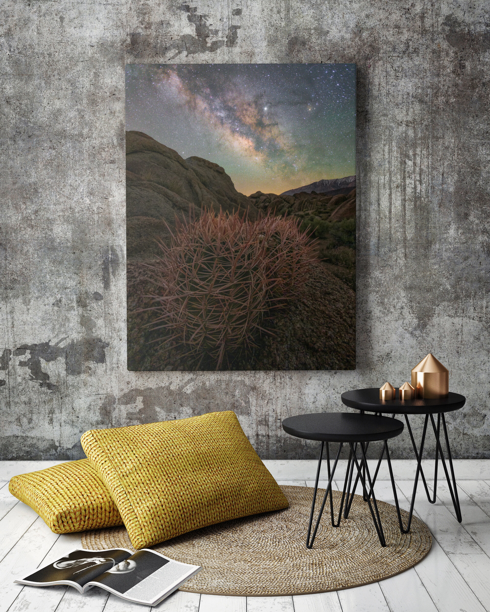 Barrel Cactus Milky Way Alabama Hills 2