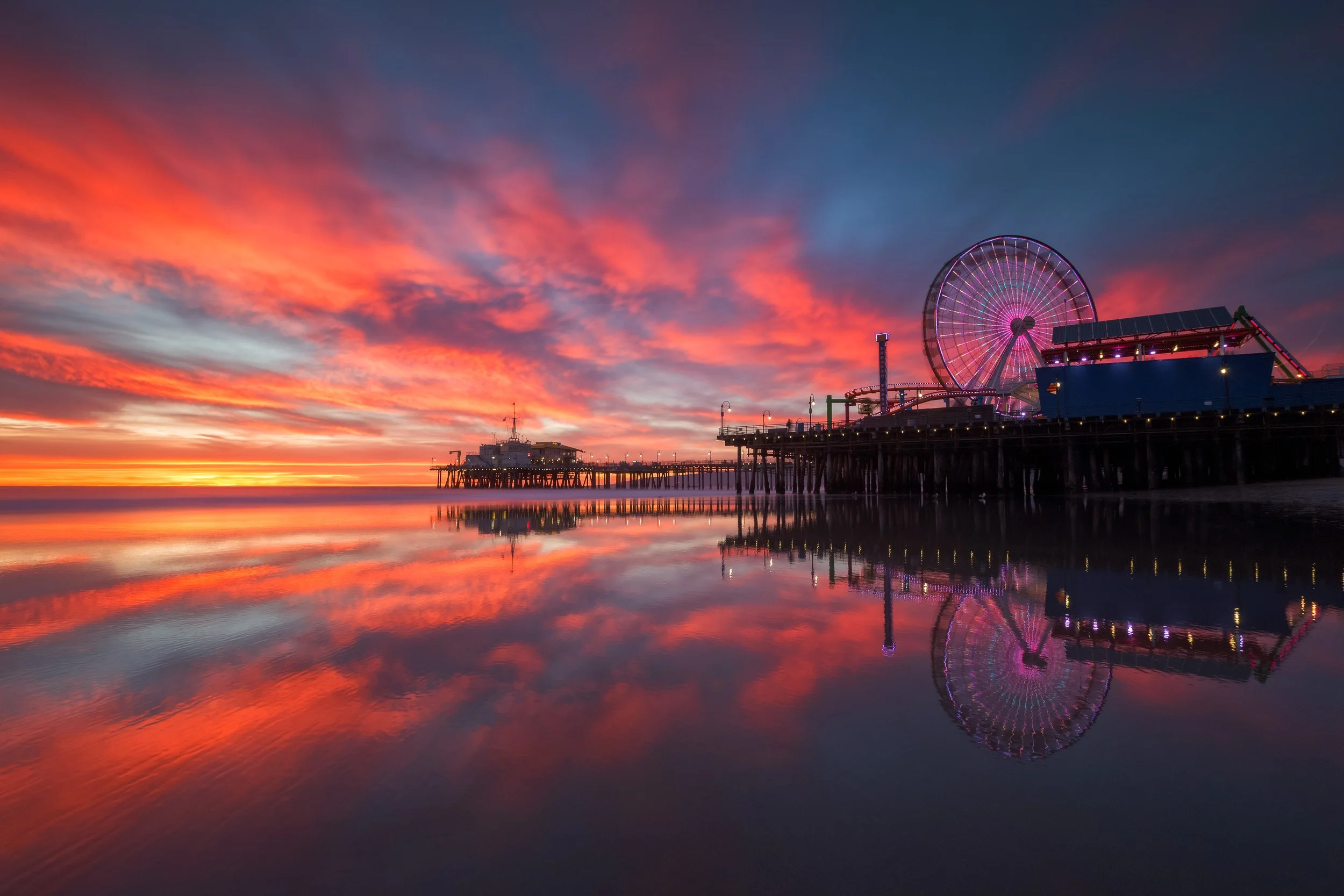 santa-monica-pier-sunset-reflection-fine-art-print.jpg