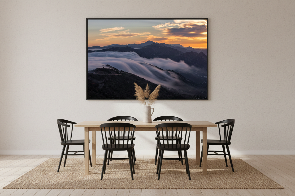 malibu-mountains-fog-waterfall-sunset-fine-art-print-dining-room-mockup.png