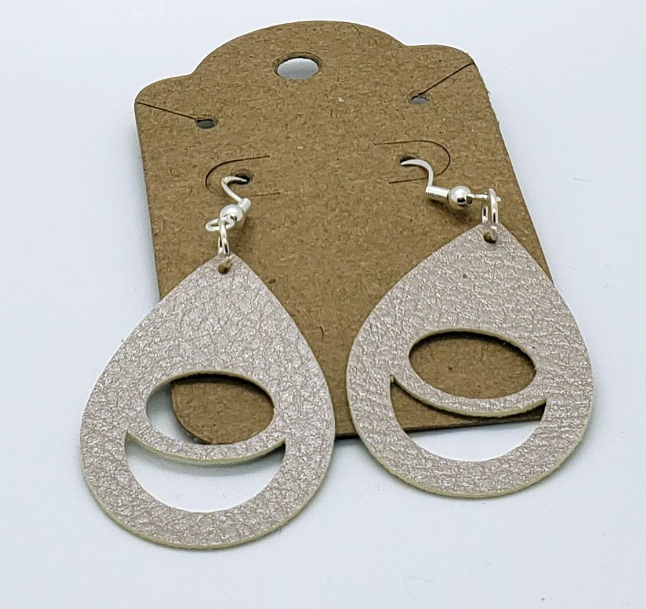 Champagne Teardrop with Circle and Moon
