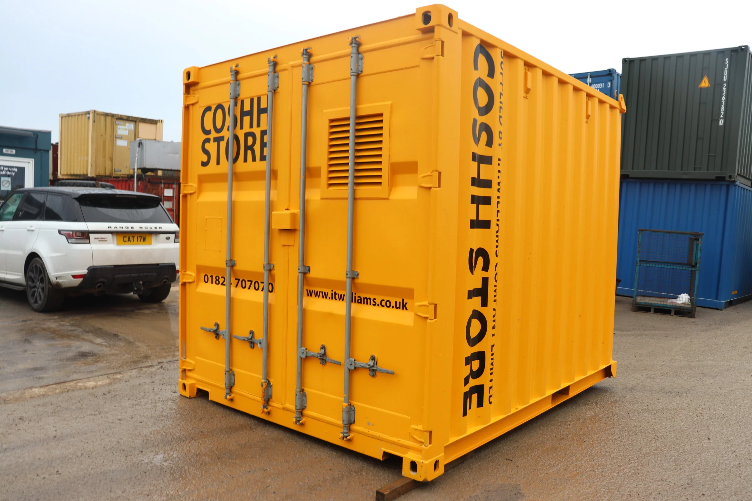 *COSHH18* NEW 10' X 8' COSHH CONTAINER 1300L BUND CAPACITY — I T