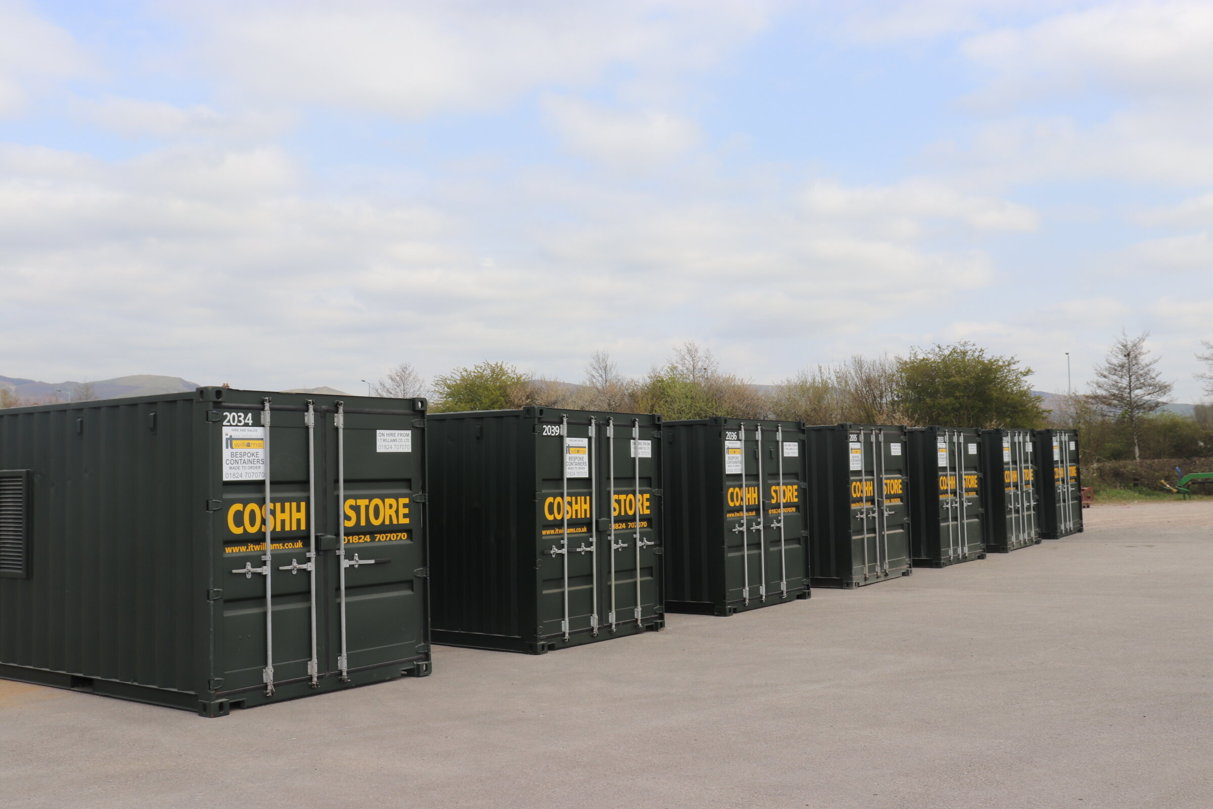 *COSHH28>COSHH39* NEW 20' X 8' COSHH CONTAINER WITH ELECTRICS AND