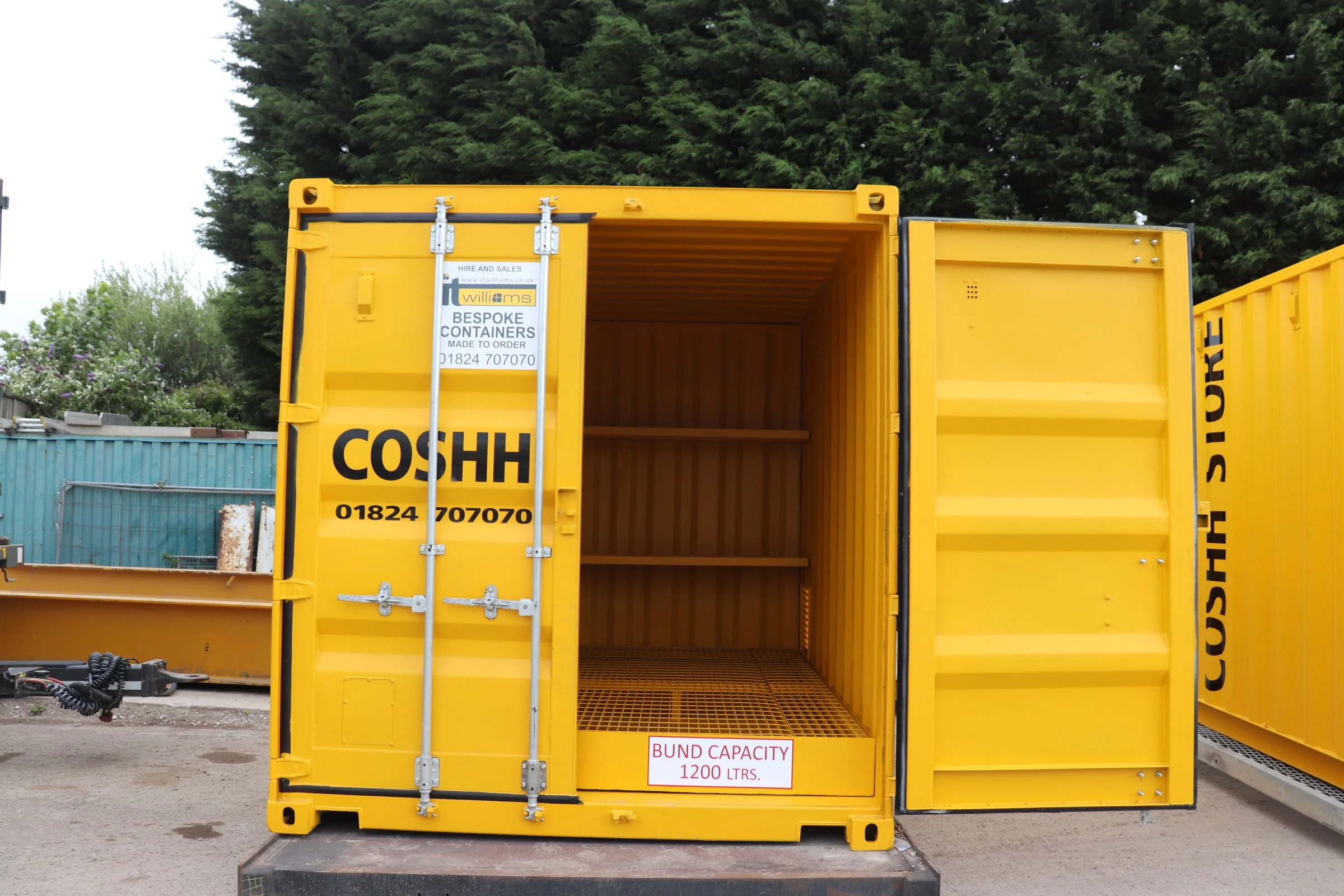 *COSHH66* 10x8 Racked COSHH Store Container — I T Williams Company Limited