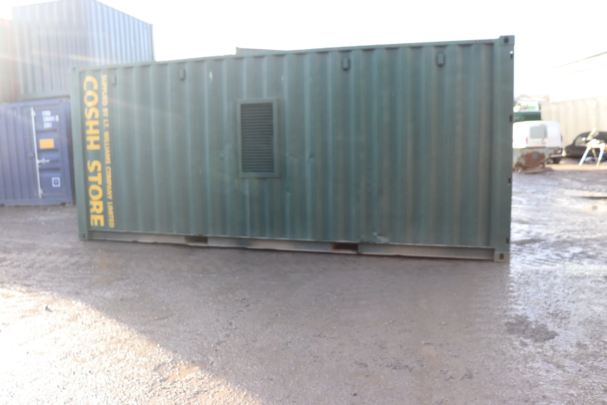 *ON HIRE* USED EX HIRE 20' X 8' COSHH CONTAINER WITH ELECTRICS AND