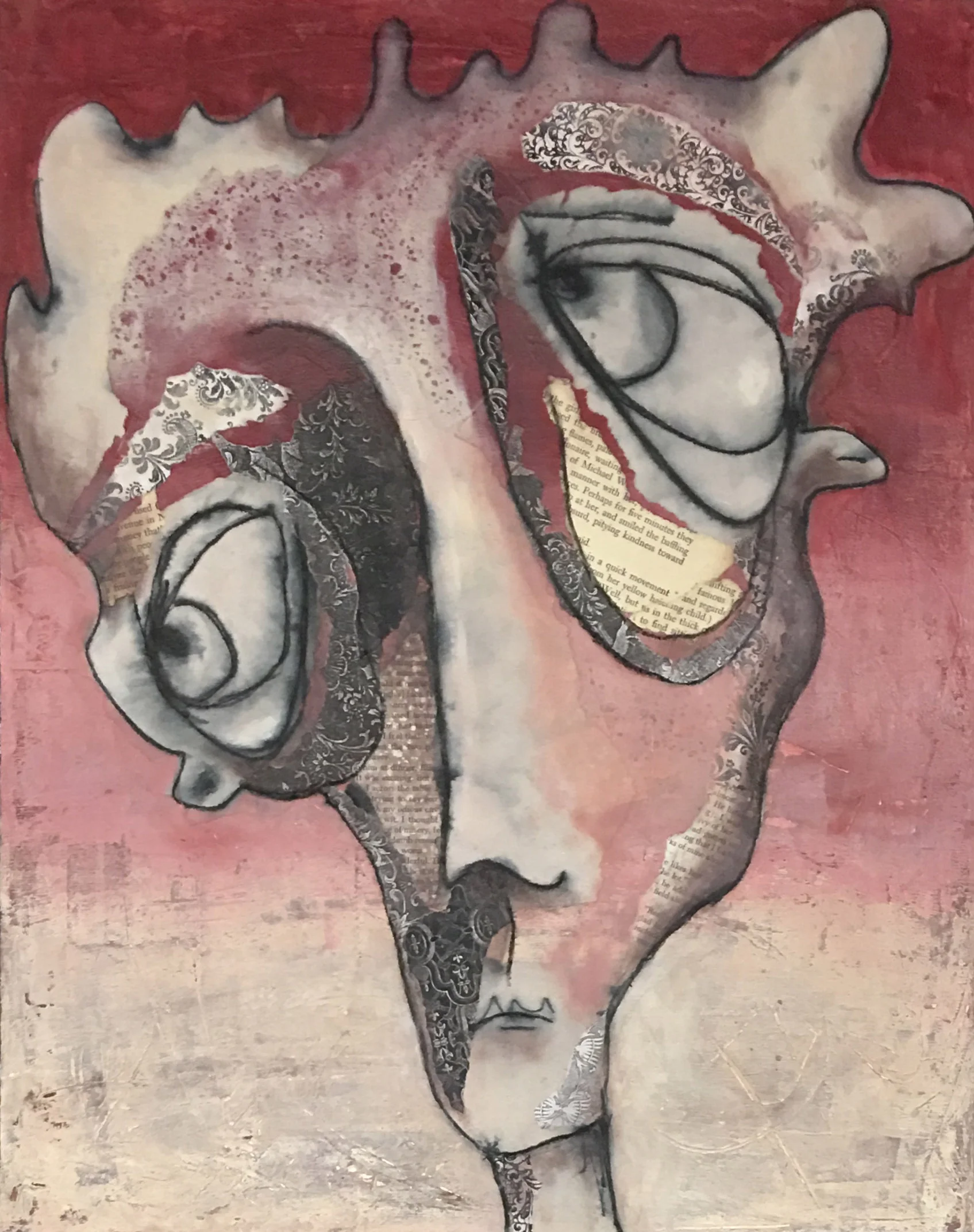 Wonky Faces - Red Series