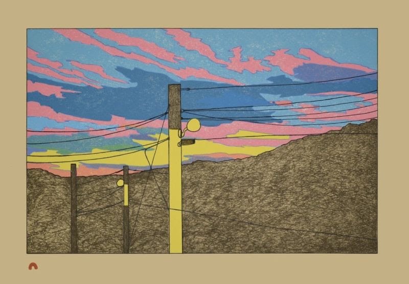 NICOTYE SAMAYUALIE, Pleasant Evening, Lithograph.jpg