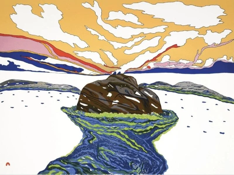 OOLOOSIE SAILA, Ingirariniq (Strong Current), Lithograph .jpg