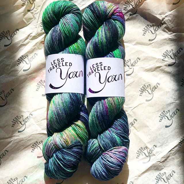 Guys. Can I tell you how lucky I feel! I won the most amazing giveaway from @travelingyarn and I had the BEST time working with her to design up a color way! I received my skeins yesterday and they&rsquo;re even more in person than I could&rsquo;ve d
