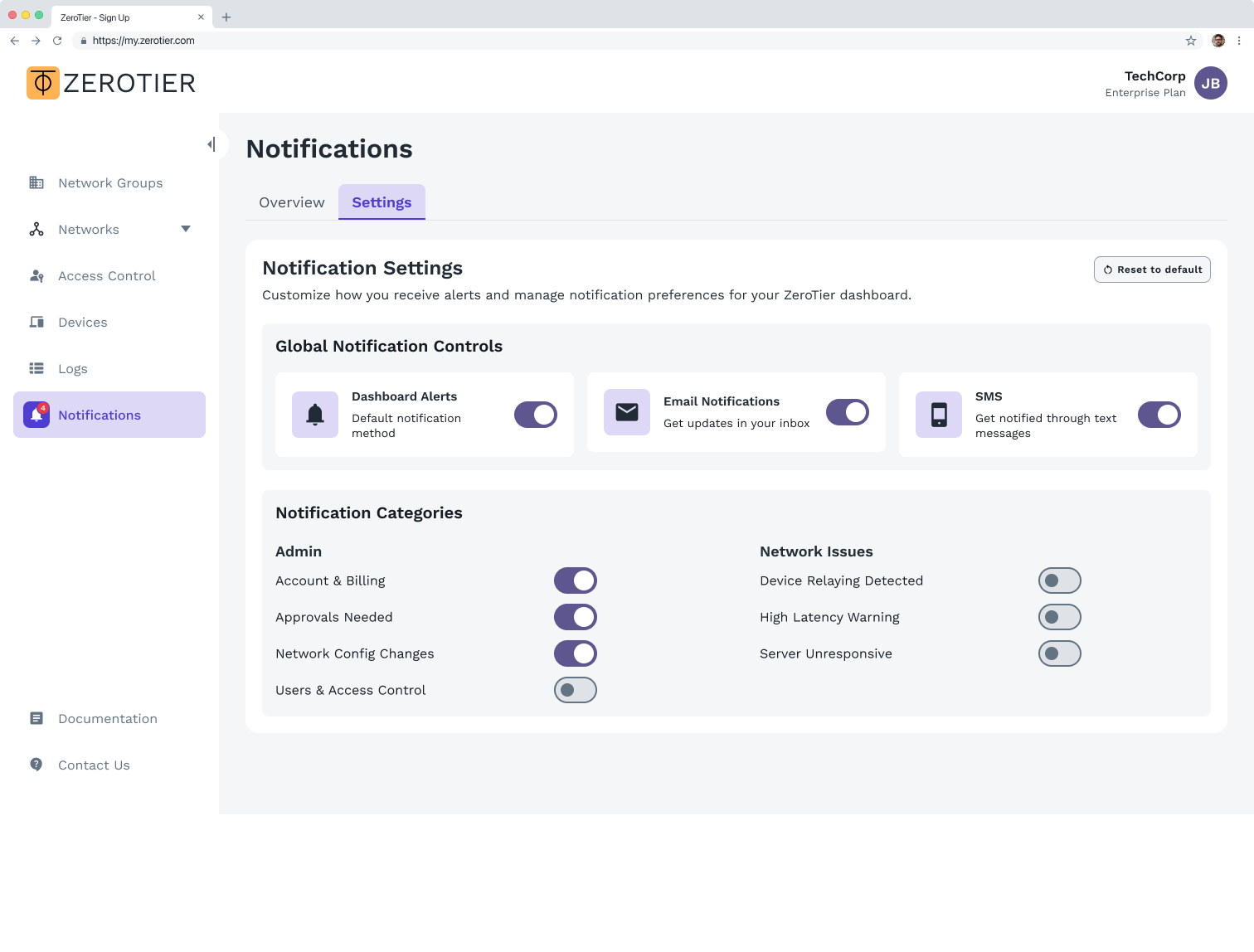 Notification Settings