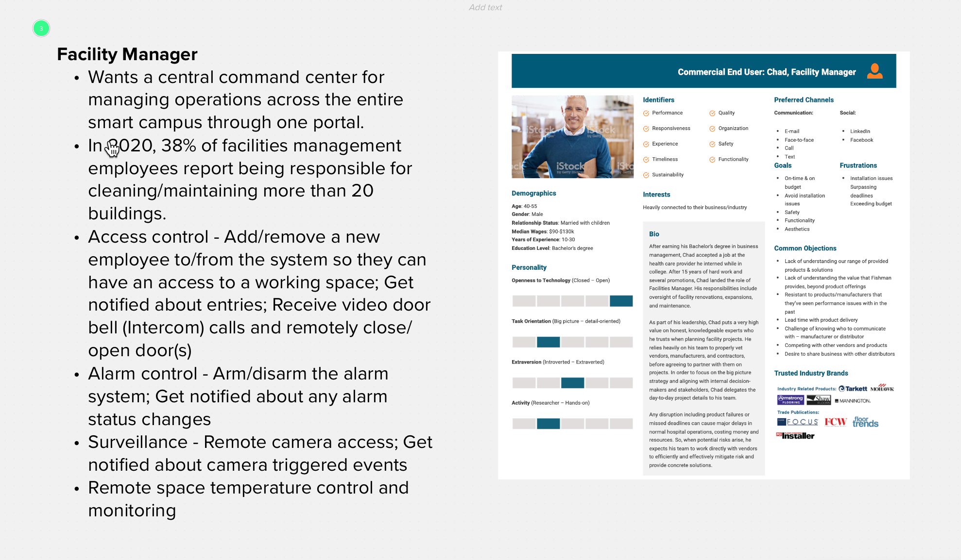 Persona of the key buyer
