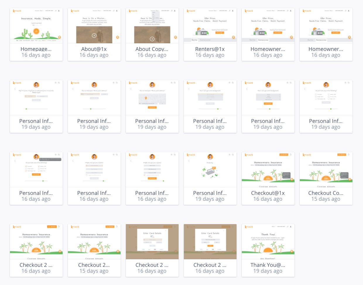 Wireframes in Sketch