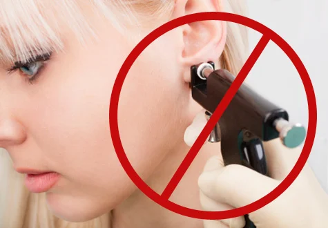 For quality, never support a piercer who endorses piercing guns.