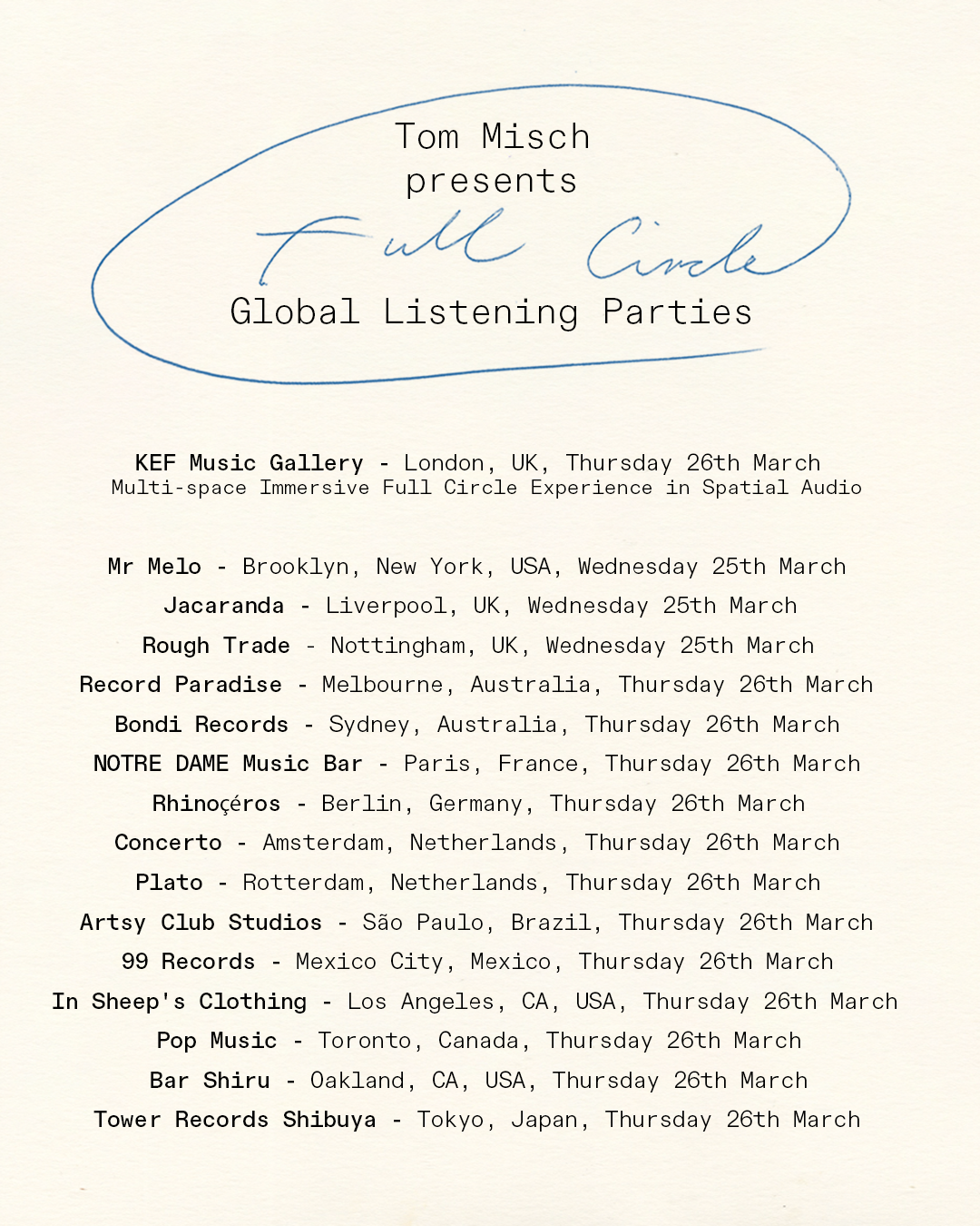 Tom Misch - Full Circle Album Listening Event