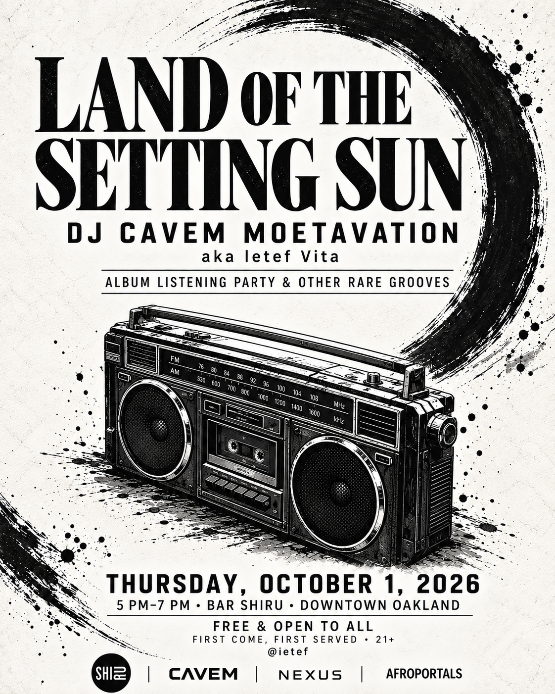 DJ Cavem Listening Party