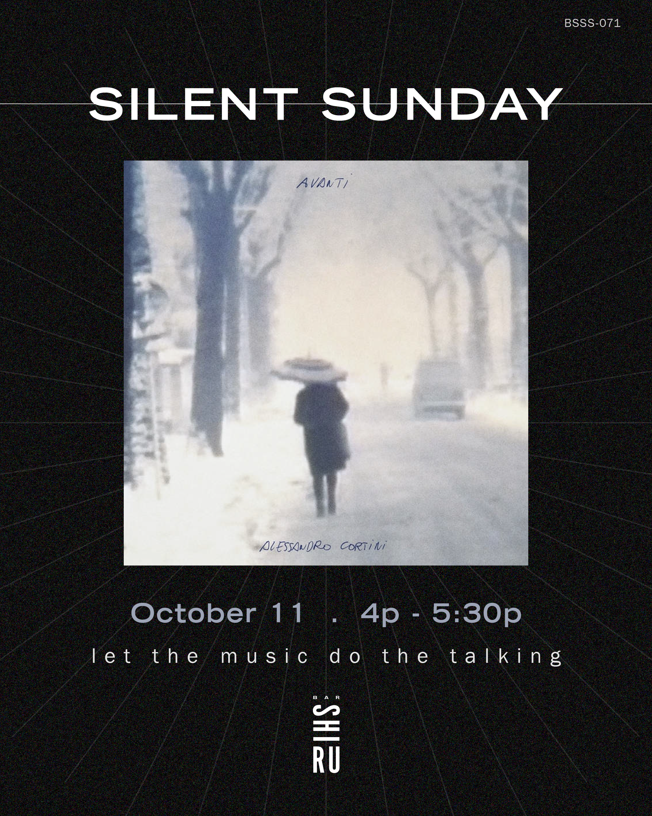 Silent Sunday 071: Alessandro Cortini "Avanti" 