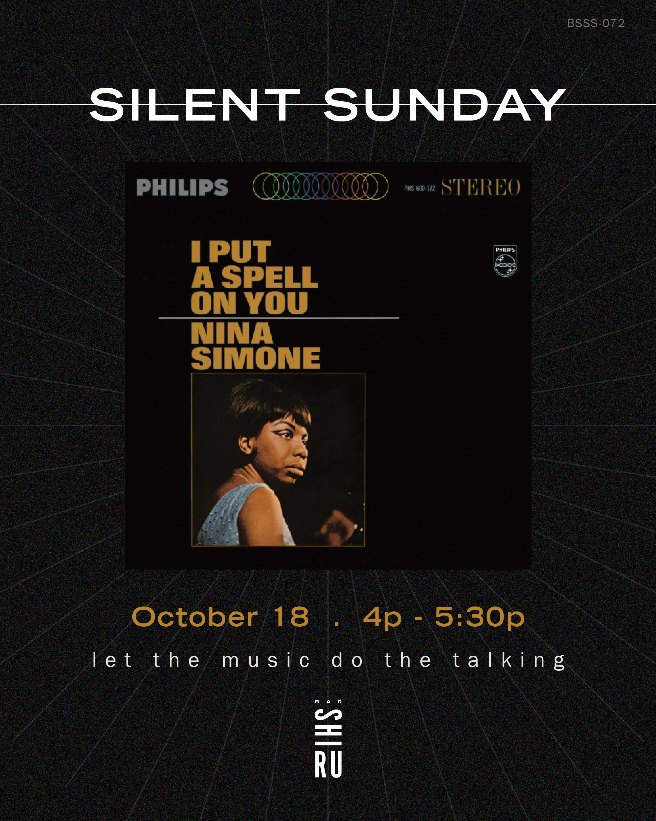 Silent Sunday 072: Nina Simone "I Put A Spell On You" 
