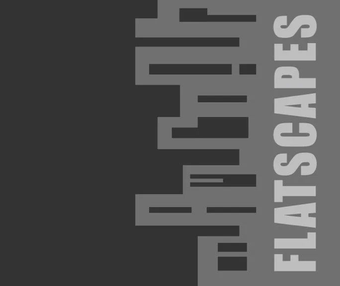 book cover with vertical positioned word, flats capes