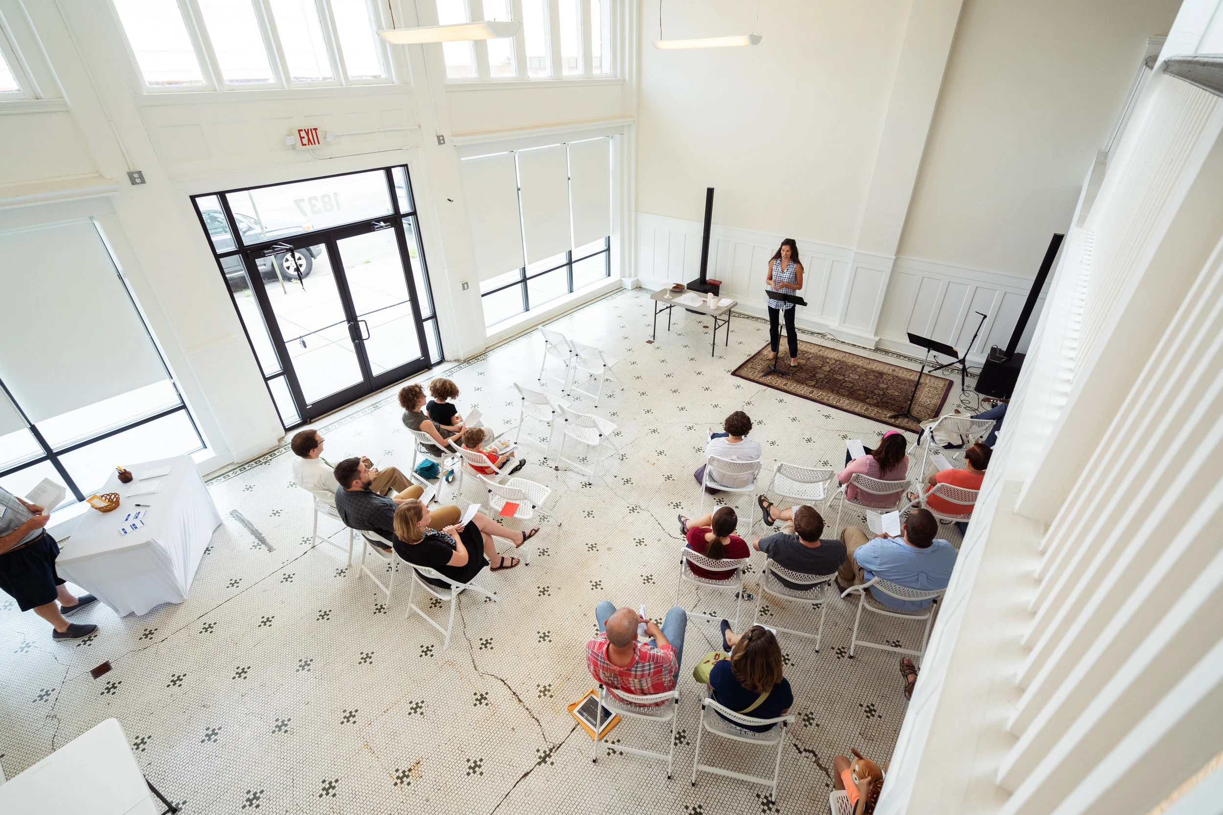A first gathering at 1837 W Broad, 2018.