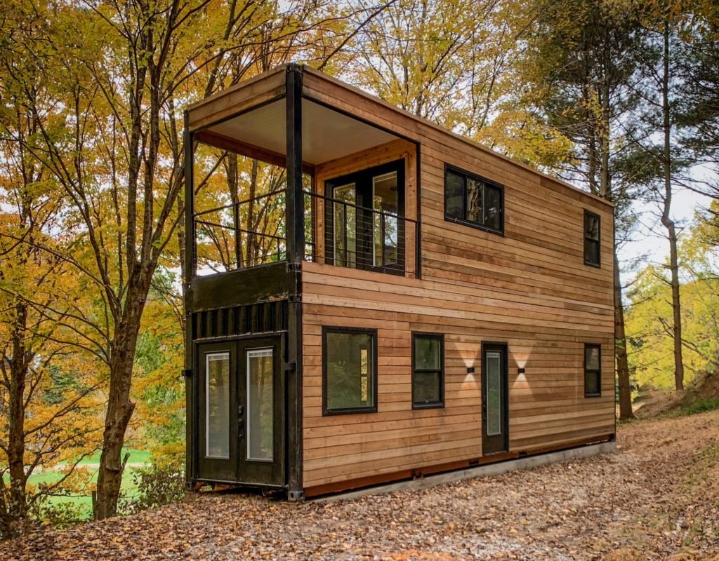Rentable Shipping Container House Comes With Roof Deck & Garage Door