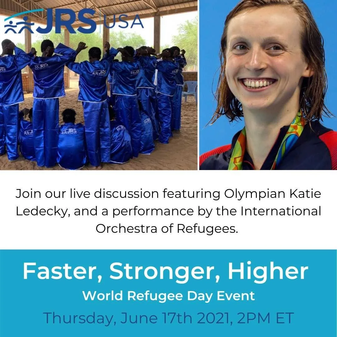 Faster, Stronger, Higher &ndash; a #worldrefugeeday event hosted by @jrsusa_photos on 06/17 at 2PM ET.
Visit http://ow.ly/NhMp50EPwbE (link in bio) to learn more about the live discussion ft. Olympic Gold medalist, @katieledecky, refugee athletes, JR