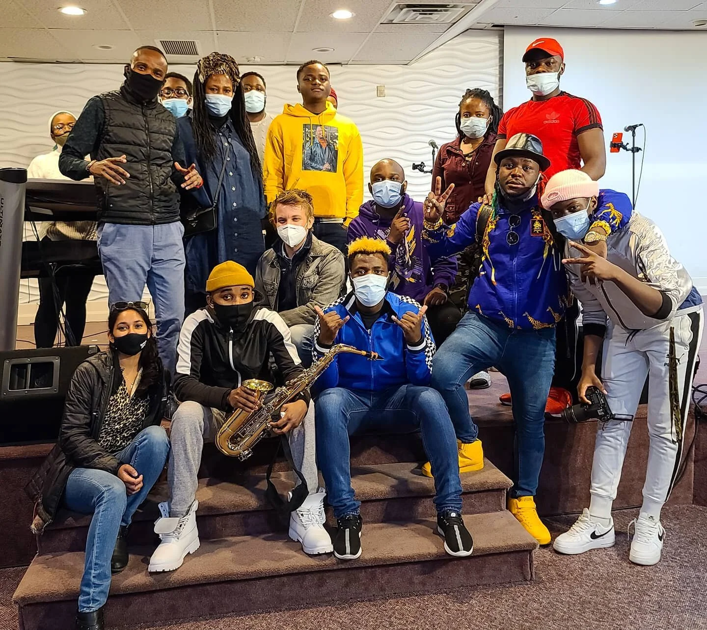 This ensemble of resilient musicians live outside Boston, MA, and have been worked diligiently in putting together a musical program to remember. Led by @patronyemery, a resettled refugee, the @agapetrainin is a community center that provides support