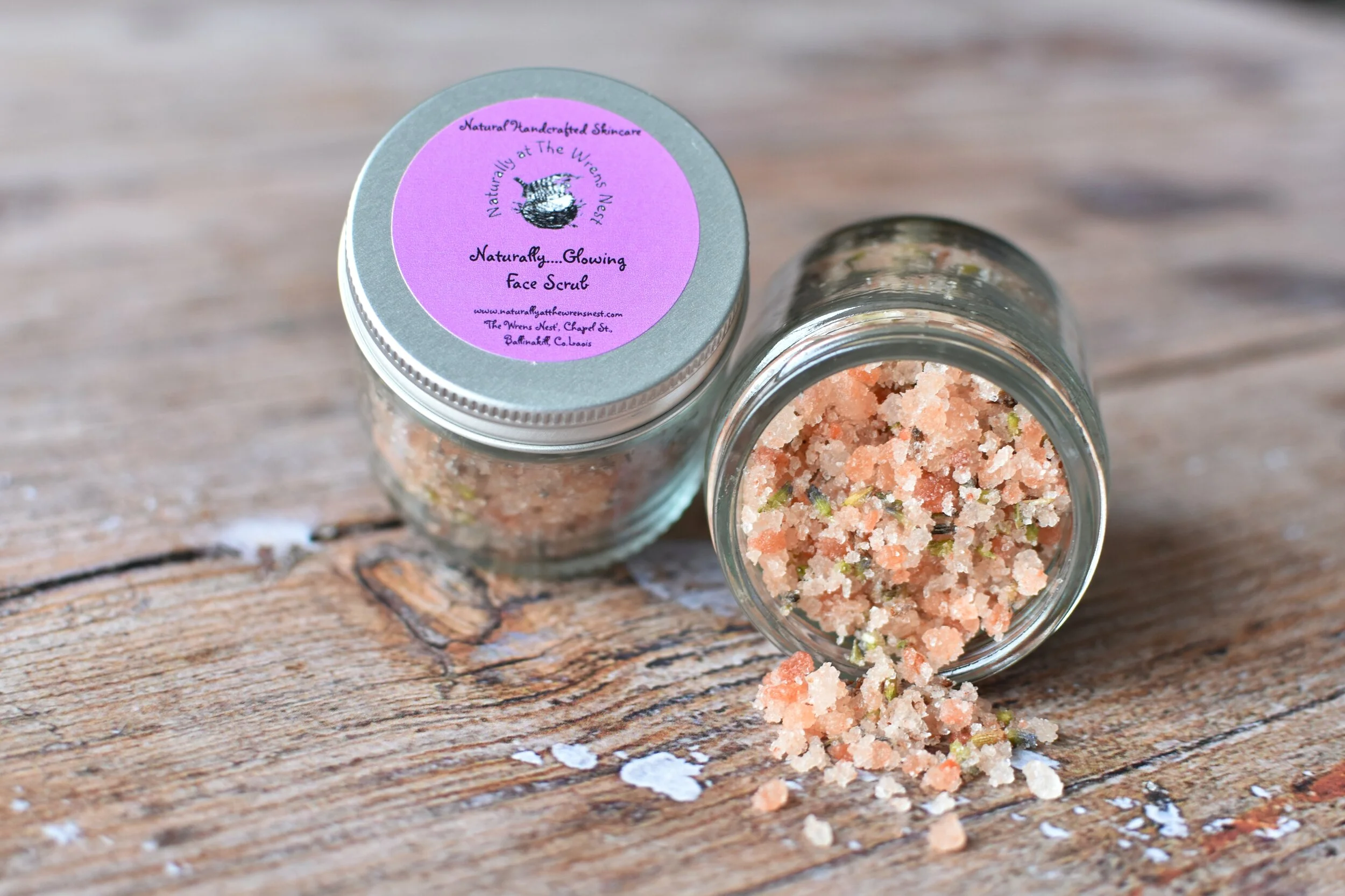 naturally glowing face scrub