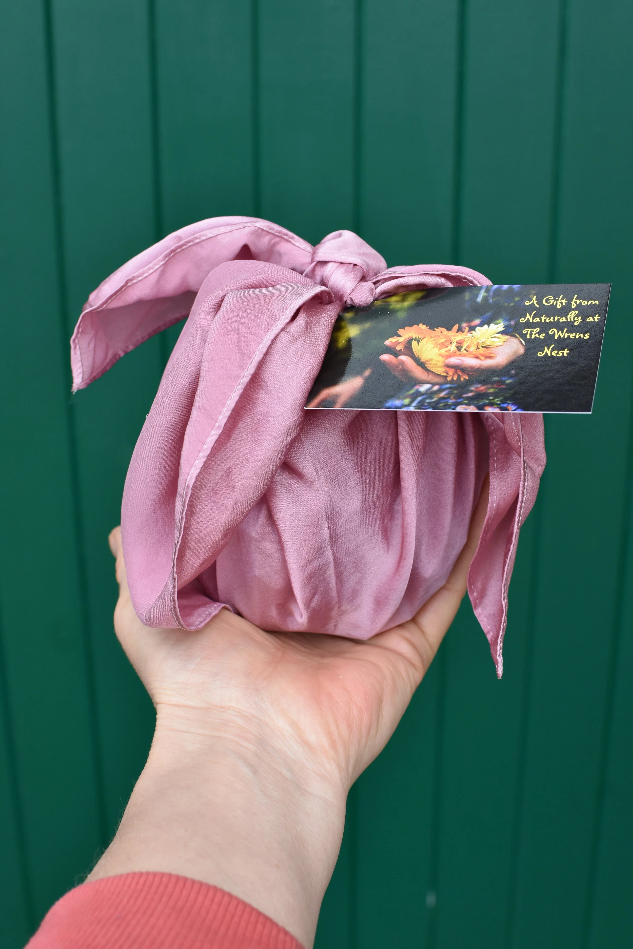 silk scarf gift wrap