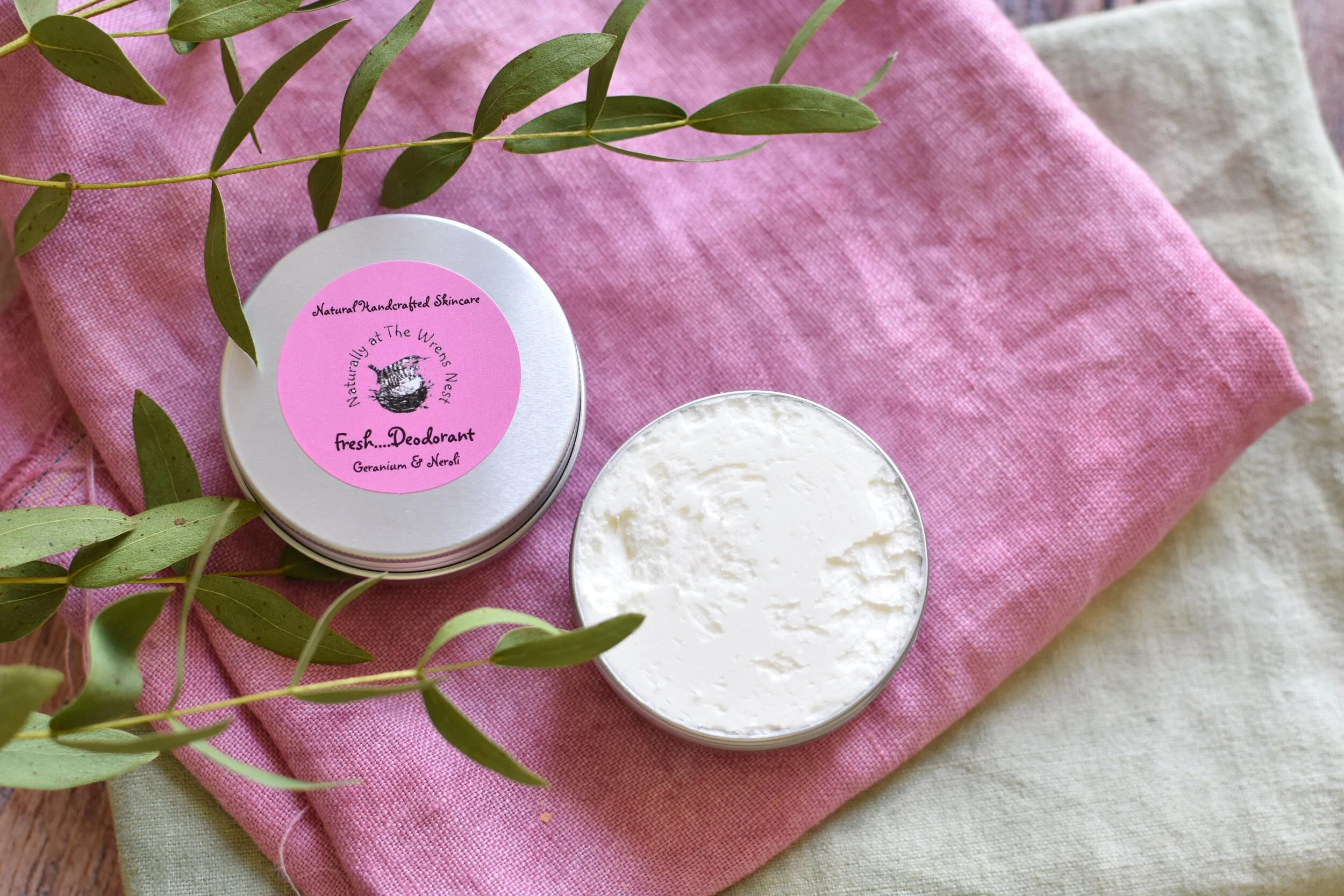 natural cream deodorant geranium and neroli