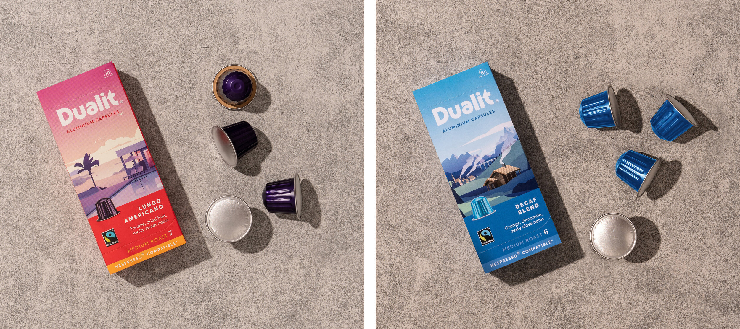 DUALIT COFFEE CAPSULES, PACKAGING 