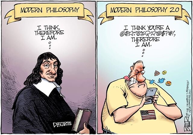 Let&rsquo;s stop the hyperpolarization now by dealing with the challenges we are facing, which are plenty, instead of name calling and ad hominem attacks. We can disagree and quarrel respectfully! Seek the truth! It&rsquo;s all about love! #descartes